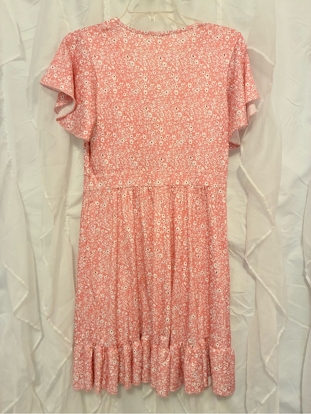 Pink Floral Ruffle Mini Dress - Picture 2 of 2